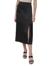 Dkny Women's Side-slit Cargo Midi Skirt In Black
