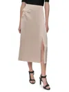 Dkny Midi Skirt In Chino Khaki