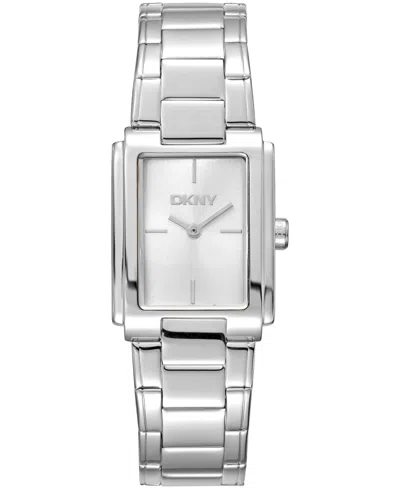 Dkny Women's Silver Dial Stainless Steel Bracelet Watch, 23 X 30mm