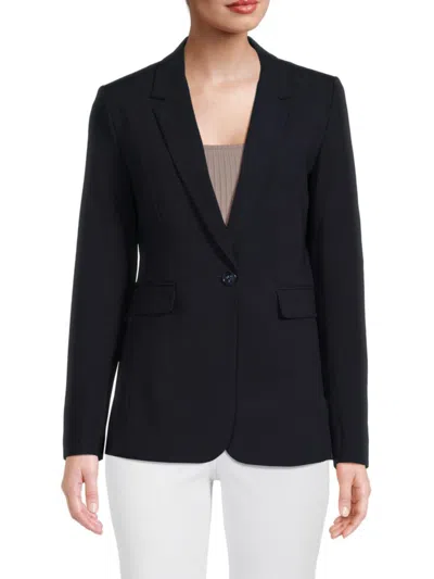 Dkny Women's Single Button Blazer In Classic Navy