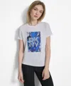 Dkny Skyscraper Graphic T-shirt In White