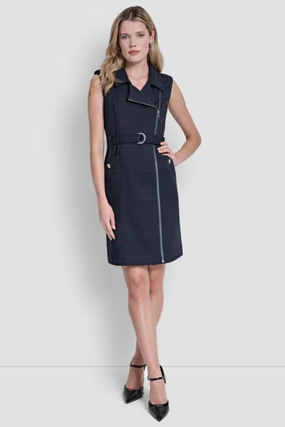 Dkny Women's Sleeveless Blazer Dress In Blue