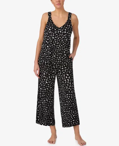 Dkny Women's Sleeveless Tank Top And Crop Pants, 2-piece Set In Black