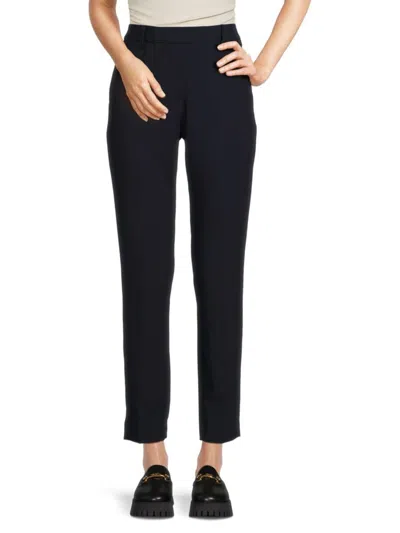 Dkny Women's Slim Fit Trousers In Classic Navy