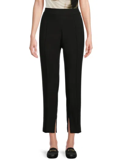 Dkny Women's Slit Cropped Pants In Black