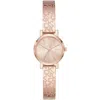 Dkny Women's Soho Rose Gold Dial Watch In Gold
