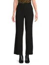 Dkny Women's Solid Flared Pants In Black