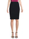 Dkny Women's Solid-hued Pencil Skirt In Classic Navy