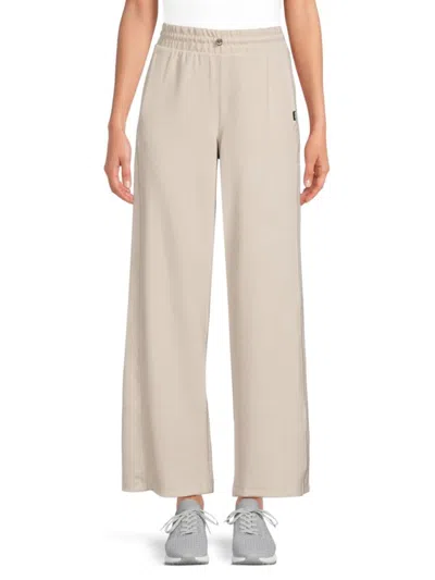 Dkny Women's Solid Trackpants In Oat