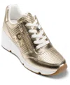 Dkny Women's Sorvino Wedge Sneaker In Gold