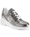 Dkny Women's Sorvino Wedge Sneaker In Metallic
