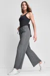 Dkny Women's Spacedye Mid Rise Open Leg Pants In Gray