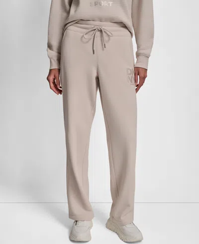 Dkny Women's Sport Stacked Transfer Logo Track Pants In Brown