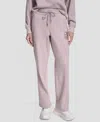 Dkny Women's Sport Stacked Transfer Logo Track Pants In Pink