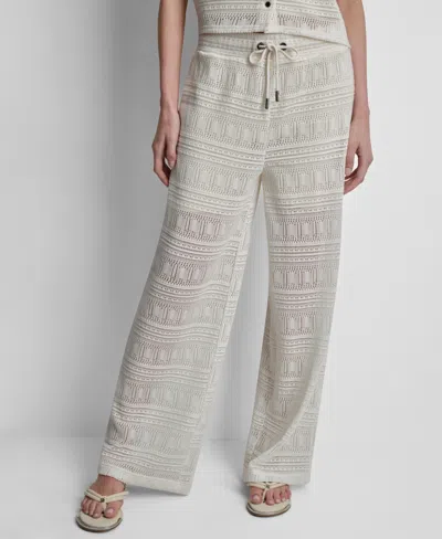 DKNY WOMEN'S STRAIGHT-LEG DRAWSTRING PANTS