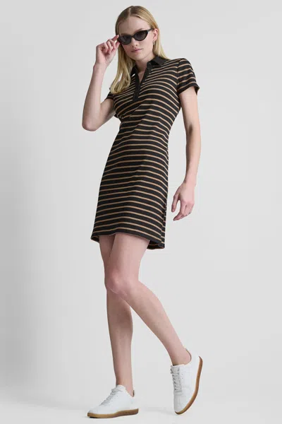 Dkny Women's Stripe Mini Polo Dress In Multi
