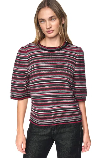 Dkny Women's Striped Rugby Crew Neck Sweater Size 2xs In Multi