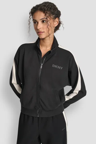 Dkny Women's Striped Track Jacket