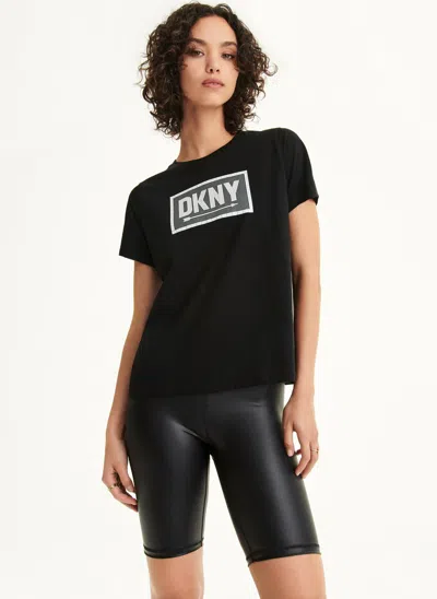 Dkny Women's Subway Tile Graphic T-shirt In Black