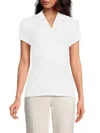 Dkny Shirred Top In White
