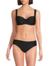 Dkny Women's Sweetheart Neck Bikini Top In Blue