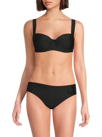 Dkny Women's Sweetheart Neck Bikini Top In Blue