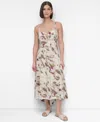 Dkny Linen Blend Sundress In Multi
