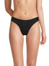 Dkny Women's Table Tops Modal Thong In Black