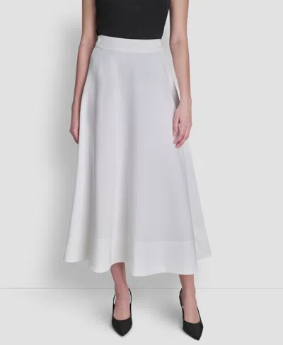 Dkny Women's Textured Maxi Skirt In White