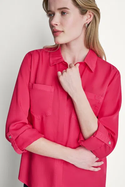Dkny Women's The Live-in Shirt In Pink