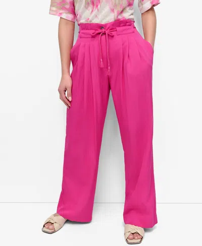 Dkny Women's Tie-front Wide-leg Pants