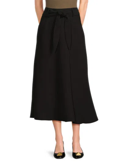 DKNY WOMEN'S TIE-WAIST A-LINE MIDI-SKIRT