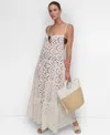 Dkny Women's Tiered Maxi Dress Swim Cover-up In Soft White