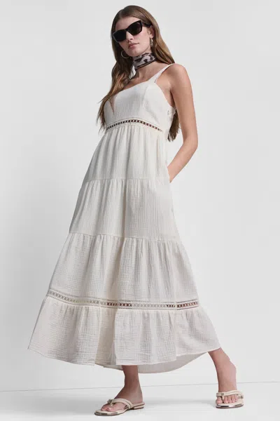 Dkny Women's Tiered Tank Maxi Dress In Neutral
