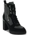 Dkny Toia Platform Bootie In Grey,black