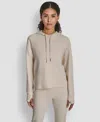 Dkny Women's Transcend Thermal Pull-on Hoodie In Neutral