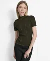 Dkny Women's Transfer Rib Mock-neck Sweater