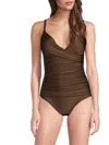 Dkny Women's Twist-front One-piece Swimsuit