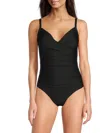 Dkny Women's Twist-front One-piece Swimsuit