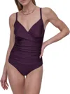 Dkny Women's Twist-front One-piece Swimsuit