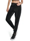 Dkny Mid Rise Slim Fit Joggers In Black