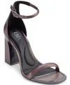 Dkny Waylin Ankle Strap Sandal In Gunmetal