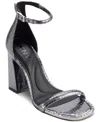 Dkny Women's Waylin Ankle Strap Dress Sandals In Nickel