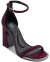 Dkny Women's Waylin Ankle Strap Dress Sandals In Wine