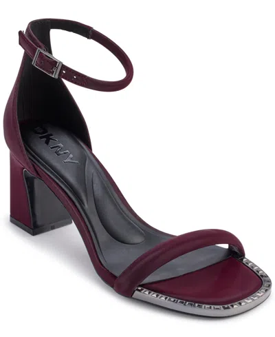 DKNY WOMEN'S WENDA ANKLE STRAP DRESS SANDALS