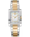Dkny Women's Westside Midi White Mop Dial Gold Two-tone Stainless Steel Bracelet Watch 25.5x33mm