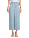 Dkny Jeans High Rise Tencel® Lyocell Wide Leg Pants In Chambray