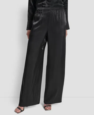 Dkny Women's Wide Leg Pants In Black