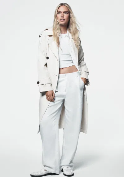 Dkny Women's Wide Leg Pants In White