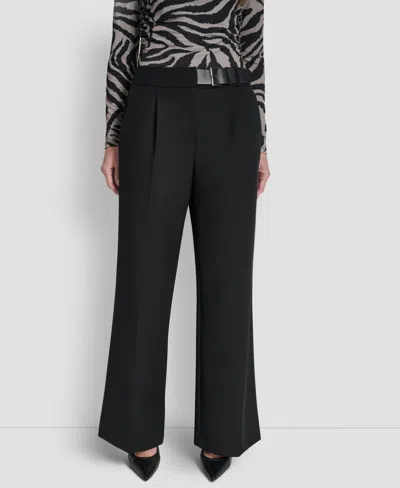 Dkny Women's Wide Leg Trousers In Black